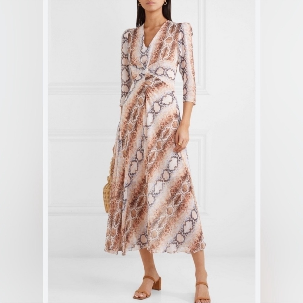 Maje Women’s Repena Snake Print Midi Dress